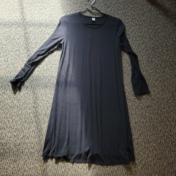 GAP Black Soft Stretch Flare Dress Size Medium - Picture 8 of 8